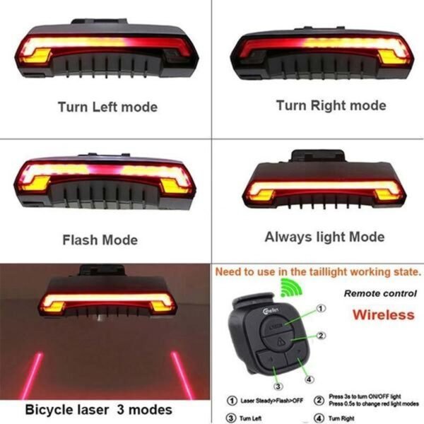 Smart LED Wireless Tail Light | Ultra-Bright & Remote Control