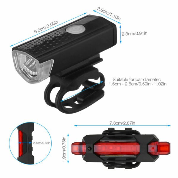 166c282f-141e-4193-94b3-c6a26e864204.jpg USB Rechargeable LED Bicycle Light | Ultra-Bright & Rainproof