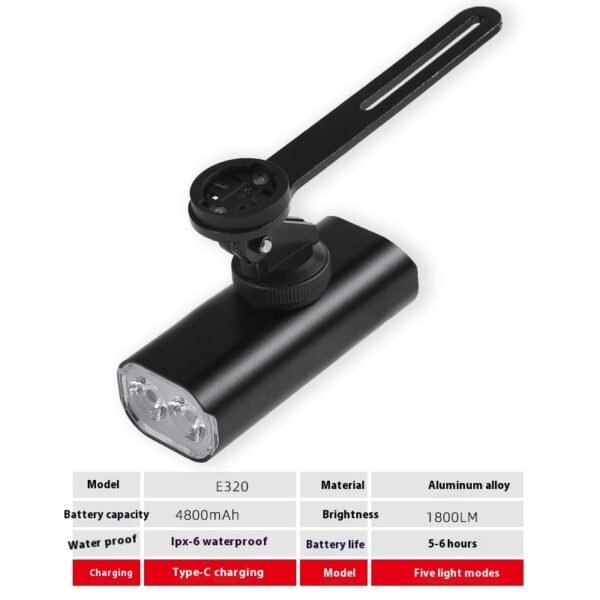 25876e20-2cd8-4642-9075-2738411cb6ce.jpg USB Rechargeable Bicycle Headlight Suit | Bright & Durable