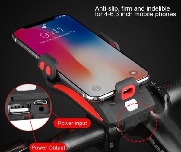 High-Performance Bicycle Light | Durable Metal & 4000 mAh Battery