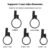 Positioning Anti-theft Taillight Bracket Bicycle Seat Post Reflective Taillight