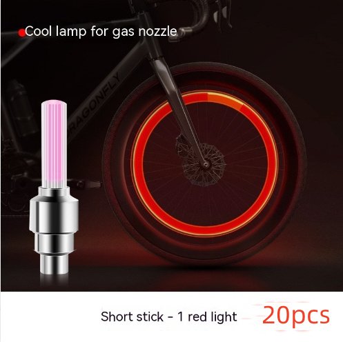 Neon LED Tire Valve Caps | Blue Light Bike & Car Rim Lights