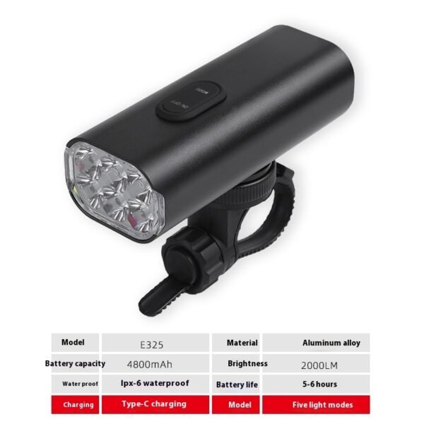 fd8bdecf-a355-4192-8a8c-cd20184ec4b5.jpg USB Rechargeable Bicycle Headlight Suit | Bright & Durable