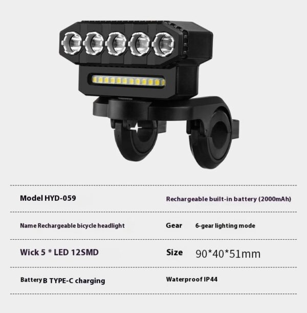 07ad988a-40e3-45da-a743-bda3fba82d35_trans.jpeg Super Bright Bicycle Light with Horn | 6 Modes & Waterproof