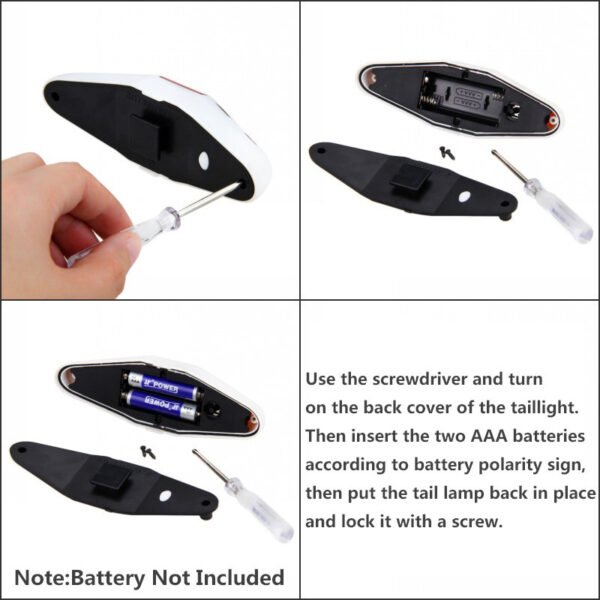 Wireless Remote Control Bicycle Taillight - LED Signal Safety