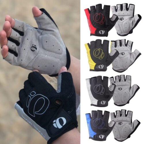 Breathable Shock Absorbing Bike Gloves | Half Finger Microfiber Breathable Shock Absorbing Bike Gloves