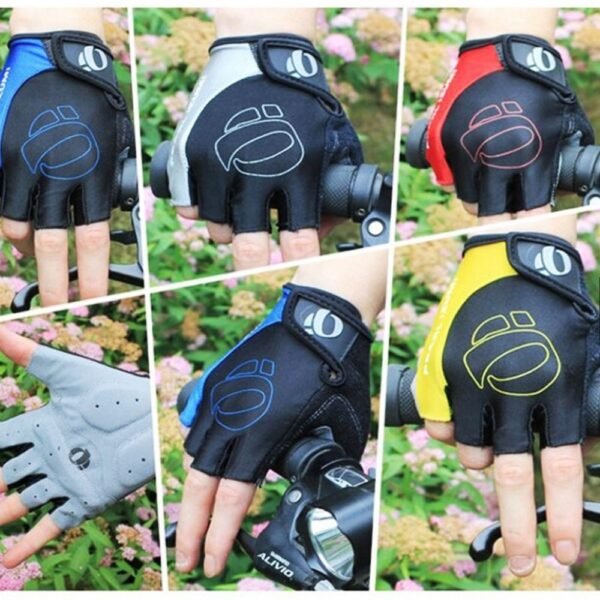 Breathable Shock Absorbing Bike Gloves | Half Finger Microfiber