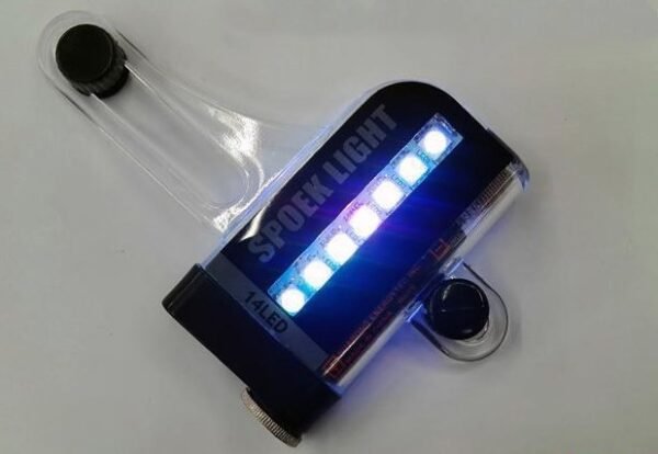 14 LED Motorcycle Bike Light | RGB Color, Vibration Control