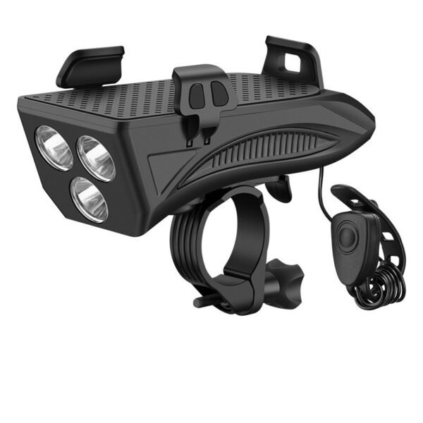 Mobile Phone Holder with Strong Flashlight - Road Cycling Gear 4-in-1