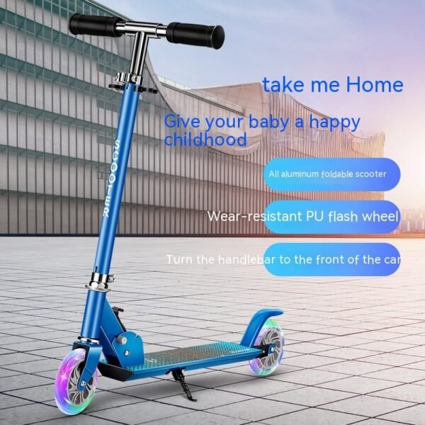1719656543043063808.jpg Aluminum Alloy Children Scooter | Lightweight & Foldable Walker Car