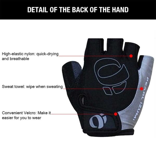 Breathable Shock Absorbing Bike Gloves | Half Finger Microfiber