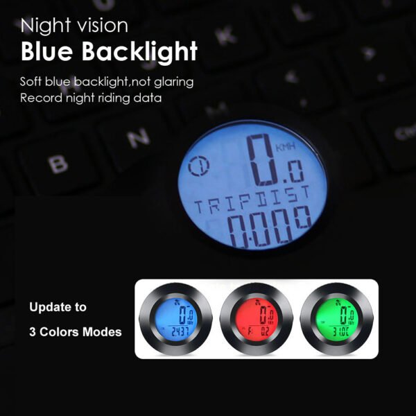 Luminous Bicycle Odometer | Calorie, Temp & Dual Bike Tracking