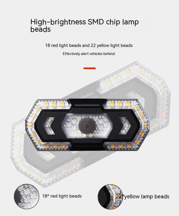 Wireless Steering Remote Control LED Taillight | USB Charging, Waterproof