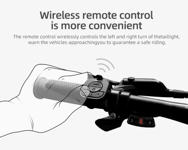 Bicycle Tail Light with Laser Safety | USB Rechargeable Brake Light