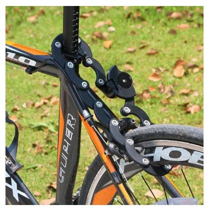 High-Security Folding Bicycle Lock Chain | Anti-Theft Metal Lock