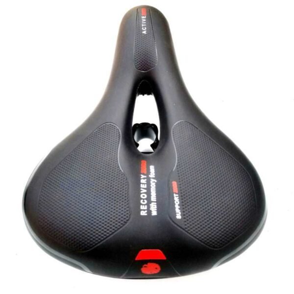 Comfortable Mountain Bike Seat Cushion with Taillight - 3 Light Modes