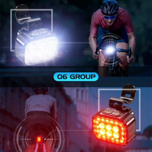 Bicycle USB Charging Taillight - 6 Modes for Safety Bicycle USB Charging Taillight