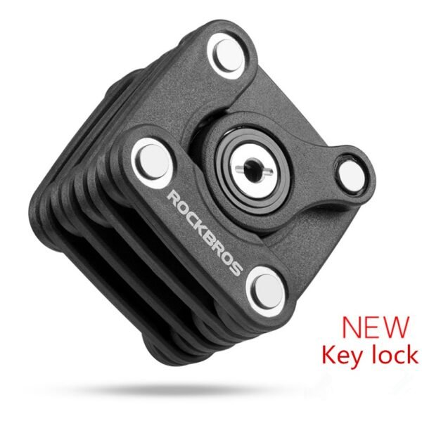 High-Security Folding Bicycle Lock Chain | Anti-Theft Metal Lock