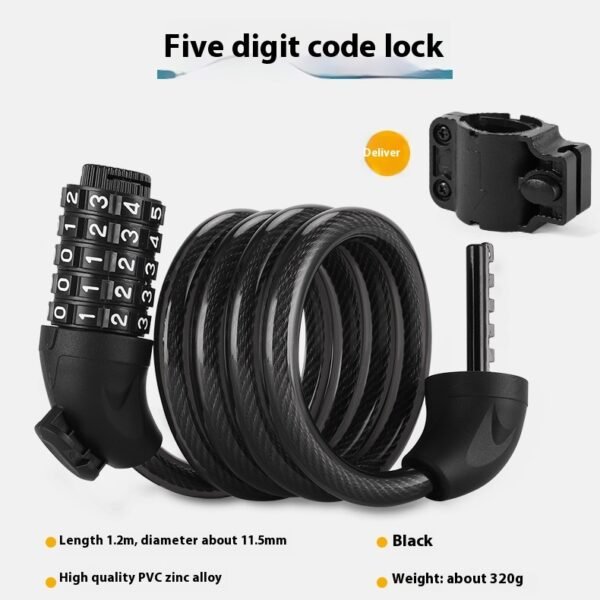 Anti-theft Bike Cable Lock | Portable Password Security