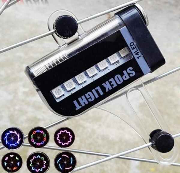 14 LED Motorcycle Bike Light | RGB Color, Vibration Control