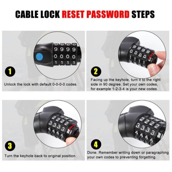 Secure Your Ride: LED Lamp Bicycle Safety Code Lock