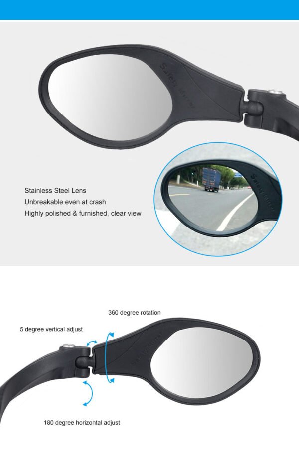 Hafny Bicycle Rearview Mirror – Durable & Safe Rearview for Cycling