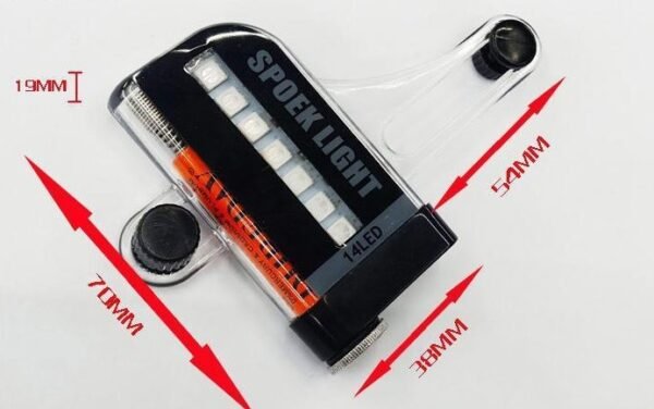 14 LED Motorcycle Bike Light | RGB Color, Vibration Control