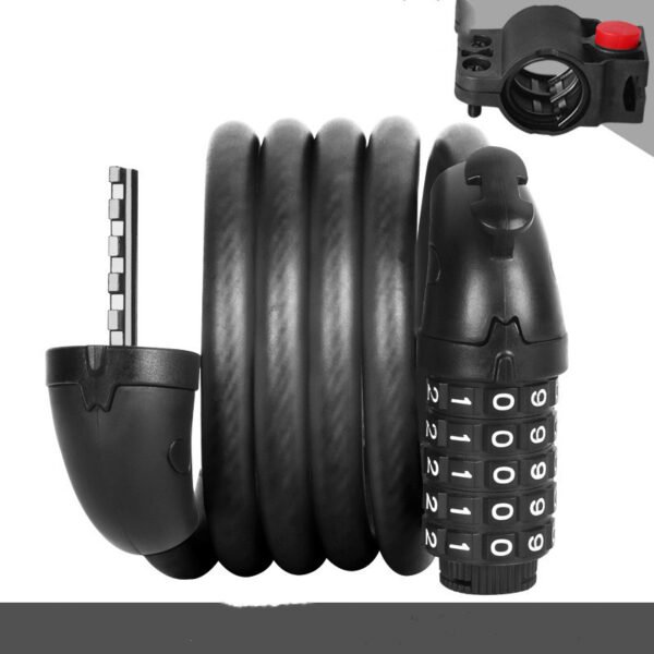 Anti-Theft Bicycle Code Lock | Heavy-Duty 5-Digit Steel Wire Lock
