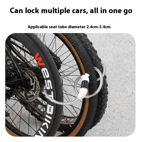 Anti-theft Bike Cable Lock | Portable Password Security
