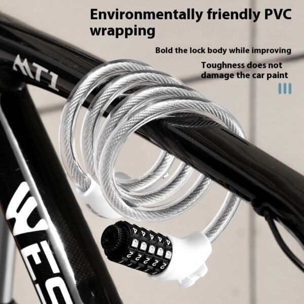 Anti-theft Bike Cable Lock | Portable Password Security