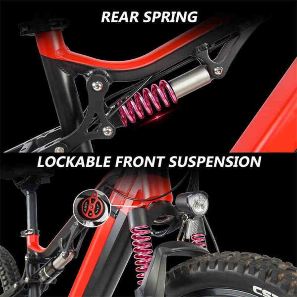 500W Electric Mountain Bike - 27 Speed Bafang Motor, 48V Battery