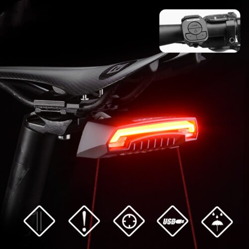 Smart Bicycle LED Tail Light with Remote Control