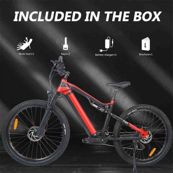 500W Electric Mountain Bike - 27 Speed Bafang Motor, 48V Battery