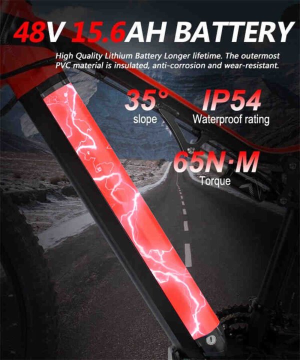 500W Electric Mountain Bike - 27 Speed Bafang Motor, 48V Battery