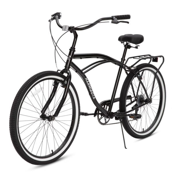 Multifunction 26 Inch 7-Speed Bike, Steel Frame & Rear Rack