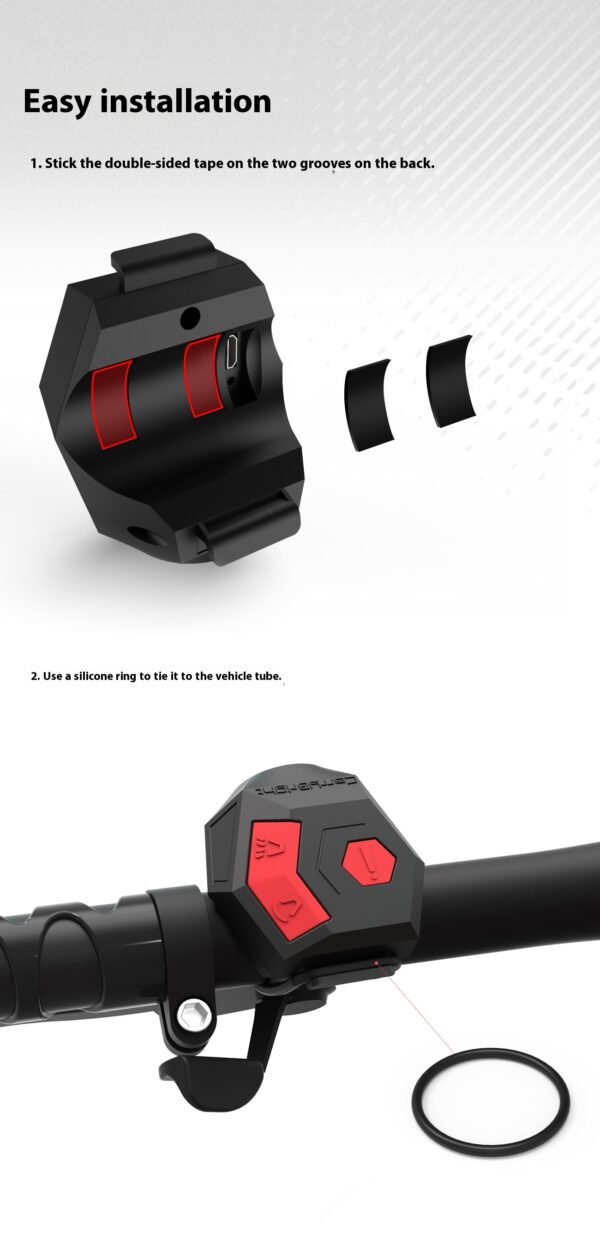 ac344454-4686-4a3e-a5a8-3a60feb6d03e.jpg Bicycle Electronic Bell Horn | 120DB Anti-theft Alarm USB Charge