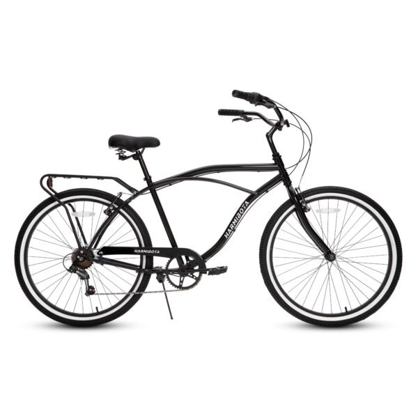 Multifunction 26 Inch 7-Speed Bike, Steel Frame & Rear Rack